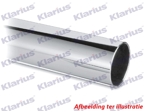 Chroom eindstuk 145mm Uiteinde: Rond gewalst 32mm